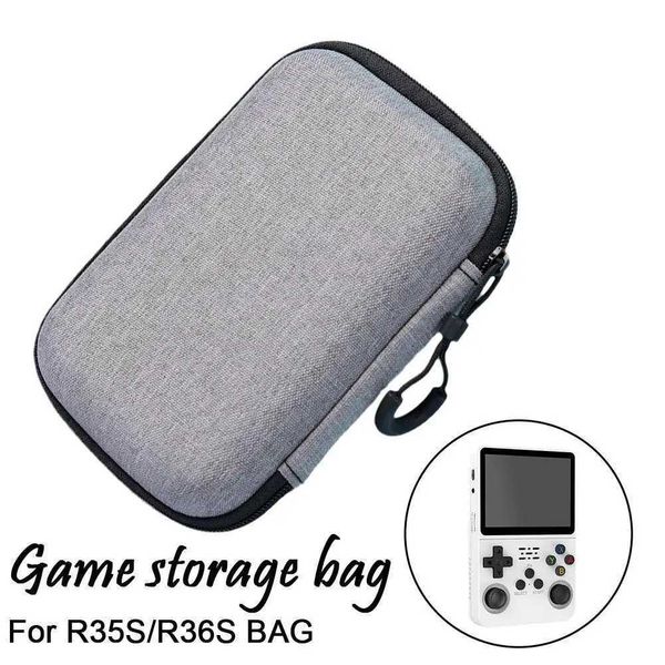 Portable Game Case for r36s R35S Retro Game Console Case Storage Bag Protective Zipper Carry Bag EVA Hard HandbagXJ241030