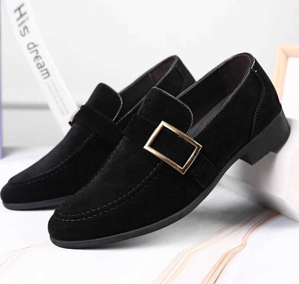 luxury- Dress Shoes Mens Loafers Leather Spring Summer Moccasins Men Loafer Suede Casual Flats Lightweight Driving