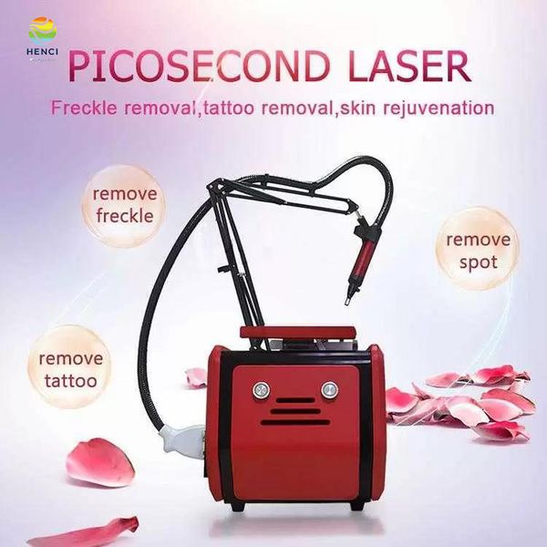 Portable Nd Yag Pico Laser 1064-755-532-1320 Black Doll Head Freckle Removal Picosecond Laser Tattoo Remove Beauty Machine
