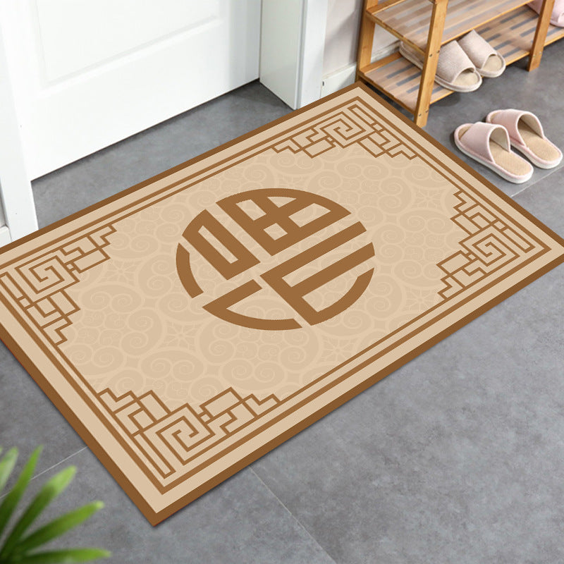 Porch Floor Mat Chinese Style Entrance Mat Corridor Door Home Can Be Cut Into The Door Carpet Shoe Mat