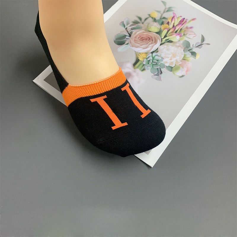 Men&#039;s Socks designer Gift Box Boat Pure Cotton Thin H Trend Brand Sweat-Absorbent Breathable Deodorant Invisible Summer Short 8P06