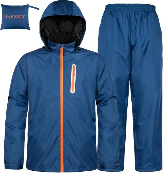 Raincoat Men&#039;s and Women&#039;s Waterproof Lightweight Hooded Breathable Raincoat Suitable for Fishing, Hiking, and Cycling