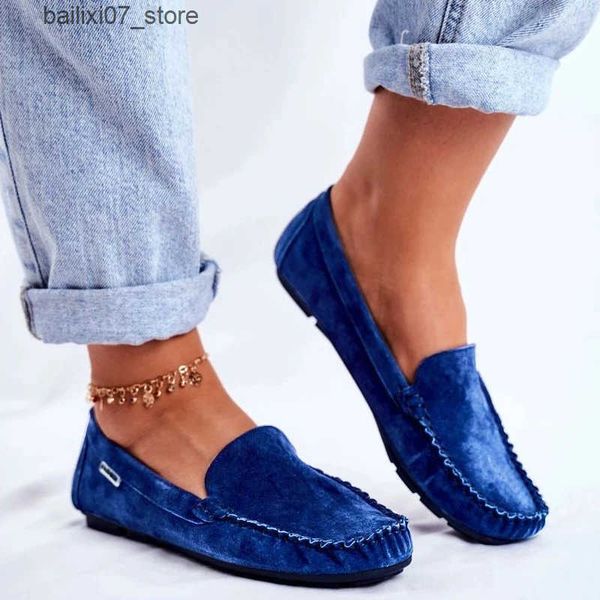 Sandals Womens moccas shoes womens loafers casual and comfortable womens sewing flat shoes womens soft soled shoes lightweight new style L24