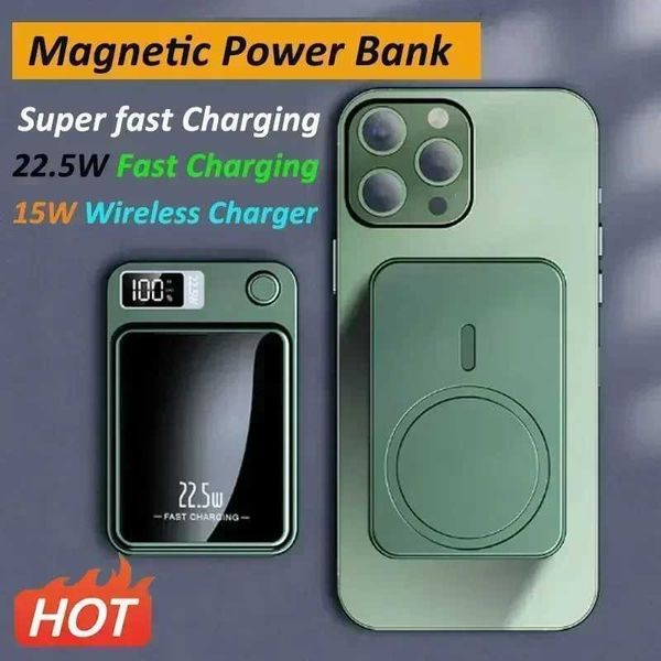 50000mAh Mafe Magnetic Power Pack Fast Charging Qi Wireless Charging Power Pack Suitable for iPhone 15 14 13 Xiai Y241104