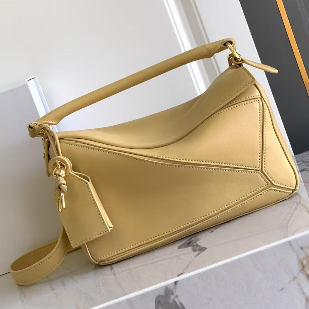 beach Designer Crossbody Bags for Women Top Handle High Grade Real Leather Fashion Puzzles Design Shoulder Bag with Two Straps Lady Handbags 1001