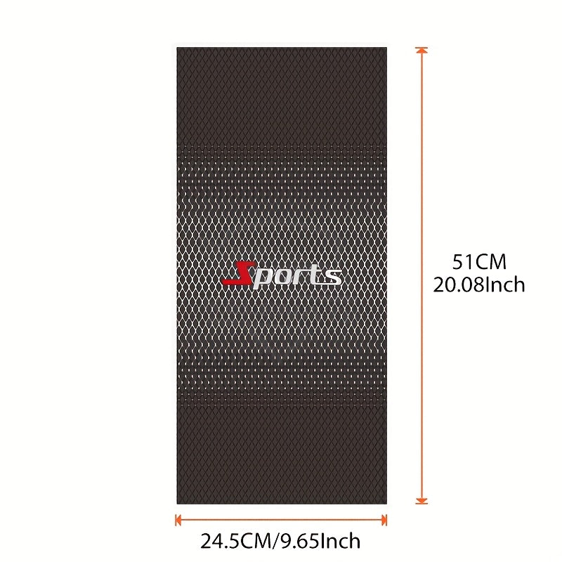 TEMU 2pcs New Sporty Striped Car B-pillar Stickers - Scratch-resistant Waterproof Pet Decals, Self-adhesive Fit For Plastic-glass-metal , Semi-