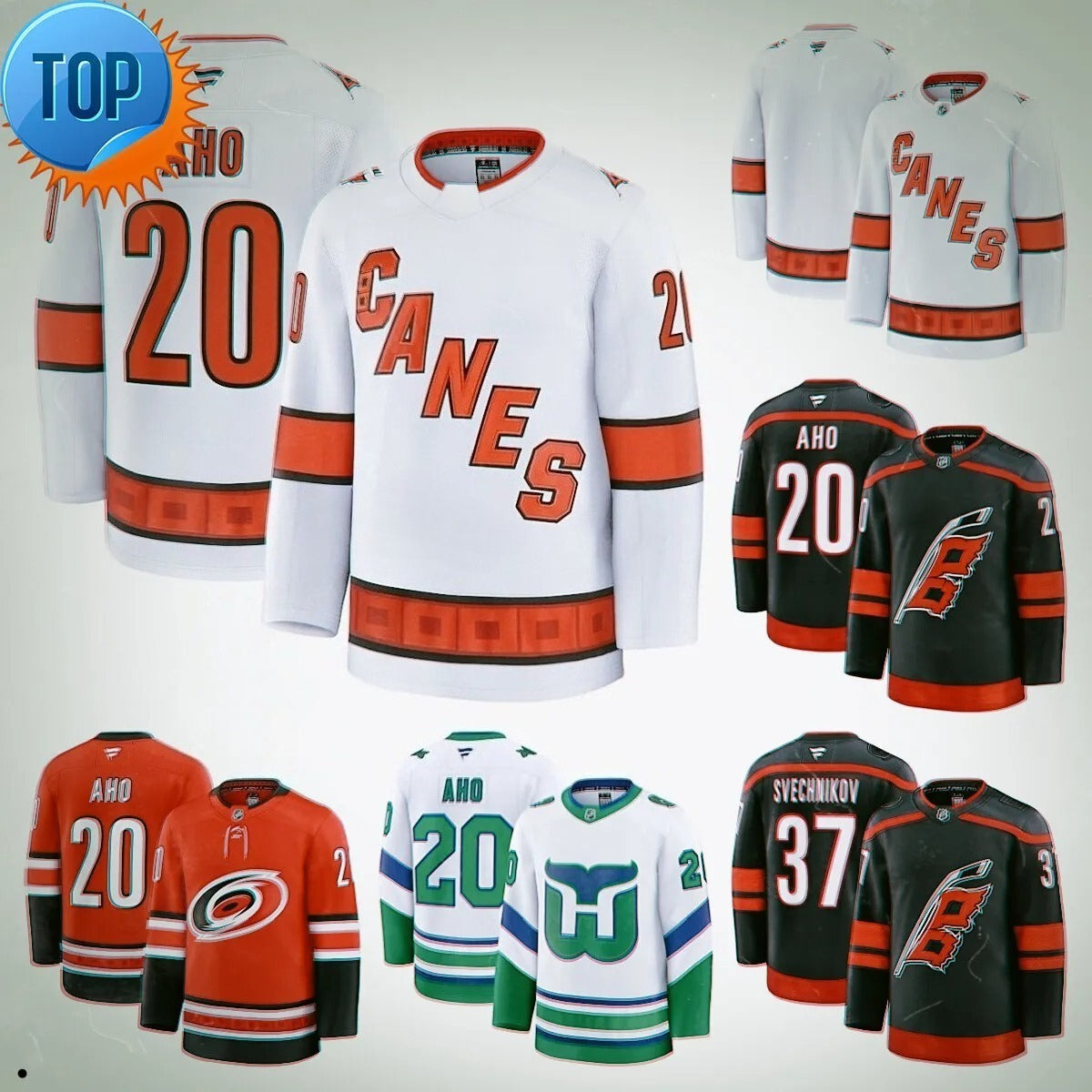 Martin Necas Hurricanes Hockey Jersey Jesperi Kotkaniemi Martinook Jackson Blake Staal Jack Drury Jalen Chatfield Jaccob Slavin Brent Burns Sebastia