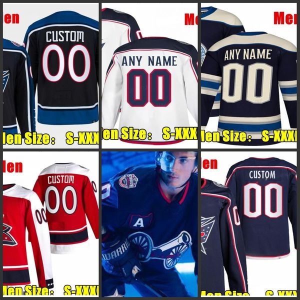 13 Johnny Gaudreau 2025 Reverse Retro hockey jersey 38 Boone Jenner 8 Zach Werenski 86 Kirill Marchenko Adam Boqvist blue Adam Fantilli jers