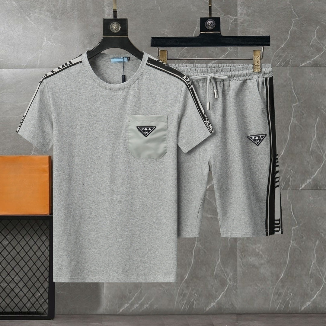 GG-P-R-A Designers Tracksuits Brands Mens Cotton Short Sleeve Shorts 2-piece Set Tops Sweatshirts Suits Men Shirts Tracksuit Track Sweat Suit Sweats