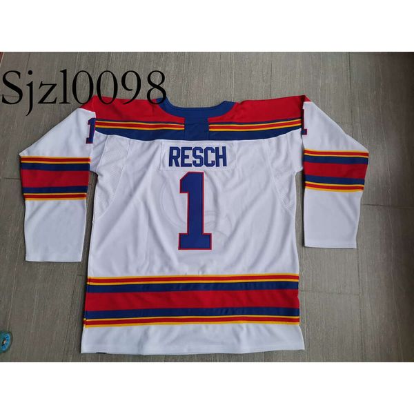 SJ98 Hockey jerseys Physical photos 1 Chico Resch Men Youth Women High School Size S-6XL or any name and number jersey