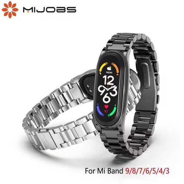 Suitable for Mi Band 9 8 7 6 5 4 stainless steel bracelet Suitable for Mi Band 8 Mi Band 7 wristband accessories M241115
