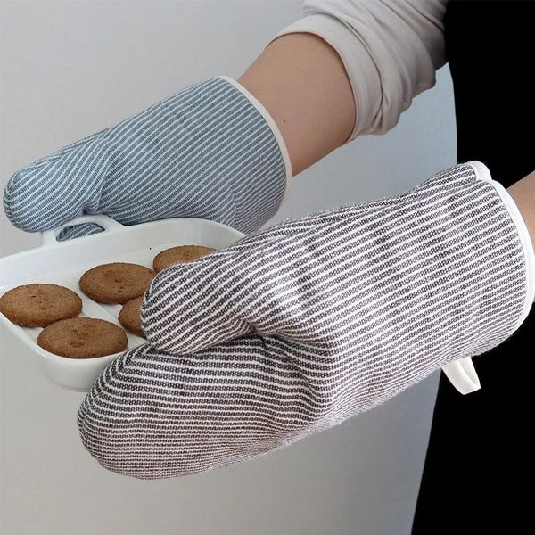 Japanese Heat-resistant Oven Gloves Household Nordic Kitchen Gloves Microwave Oven Glove Baking Oven Mitts 250113