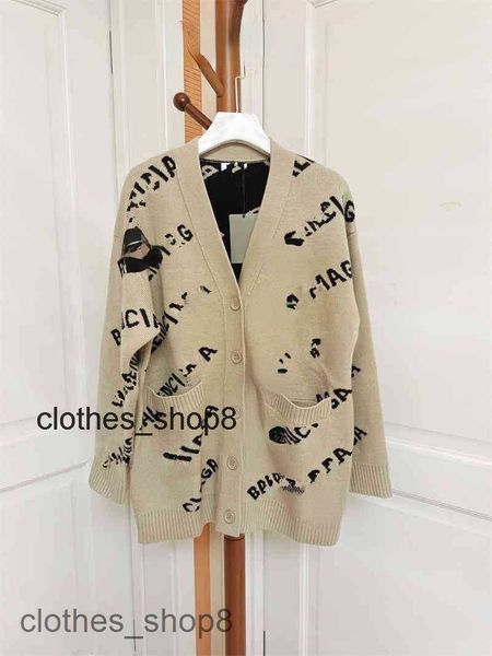 balenciigss mens trendy fashion brand hoodies italy brand Paris winter wool cardigan knitting star fresh sweet thick sweater for men women U