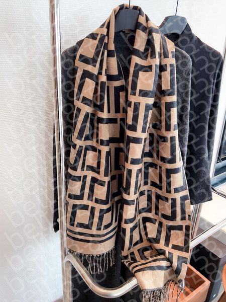 Designer scarf for women luxury winter men scarfs wool Cashmere Thick Shawl Scarves Long Winter Long Wraps Hijab with Tassel Foulard gift