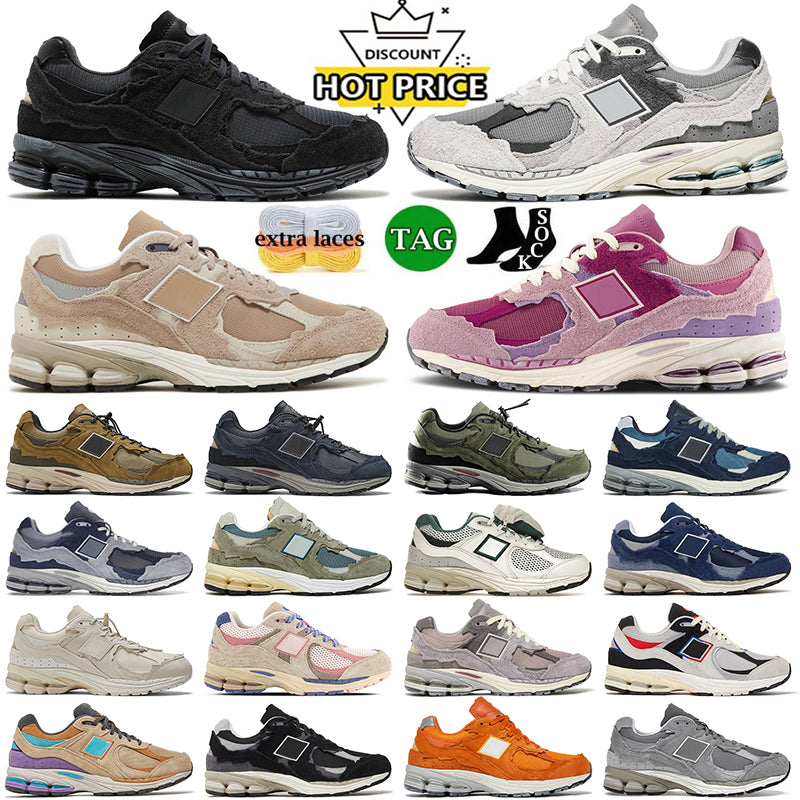 2024 Top Fashion New 2002R Running Shoes for Mens Women Originals 2002r Sneakers Protection Pack Driftwood Sea Salt Platform Dark Grey 2002 R Sports
