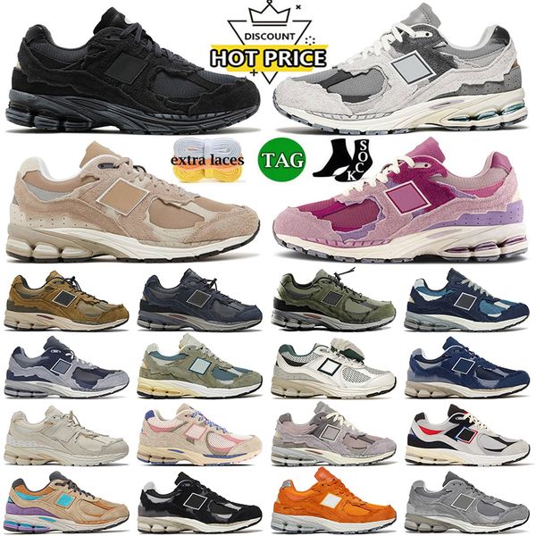 2024 Top Fashion New 2002R Running Shoes for Mens Women Originals 2002r Sneakers Protection Pack Driftwood Sea Salt Platform Dark Grey 2002