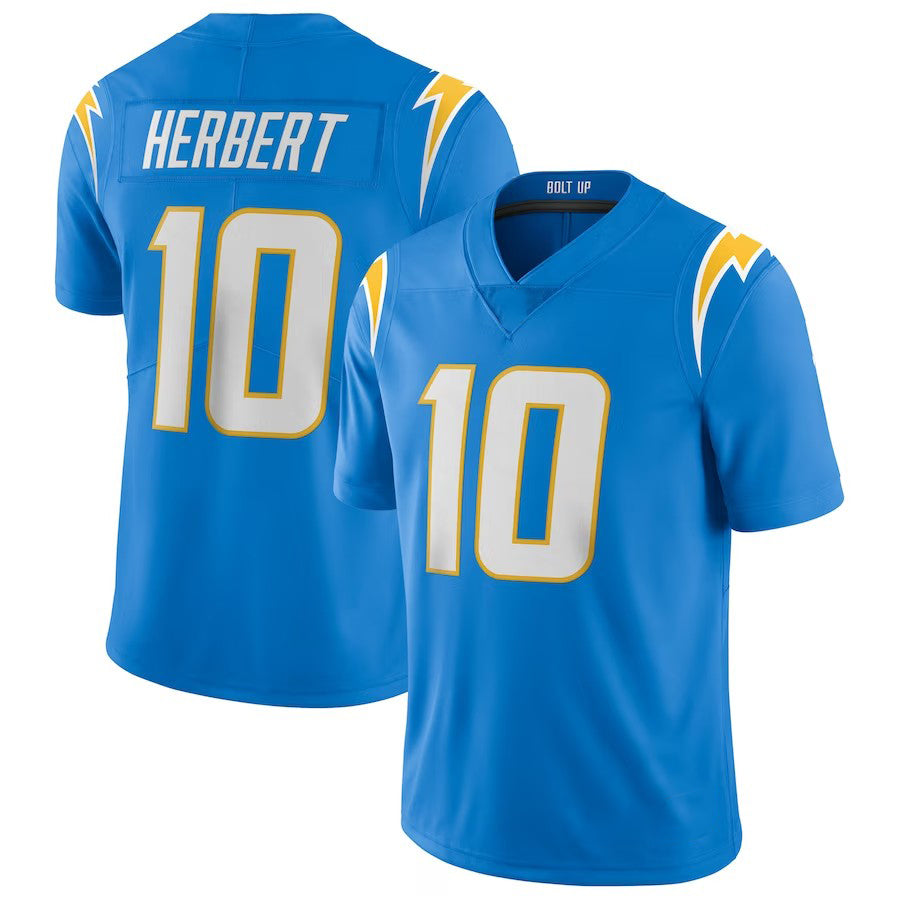 Chargers 2024 football jersey Ladd 15 McConkey Justin Herbert Ladd McConkey Quentin Johnston Keenan Allen Derwin James Joey