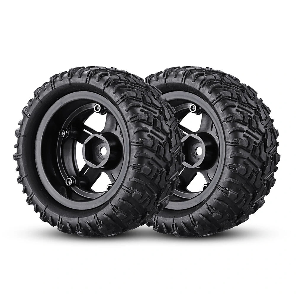 Remo P6973 Rubber RC Car Tires For 1621 1625 1631 1635 1651 1655 Wltoys 144001 124018 124019 SG 1601 HBX 16889 RC Vehicl