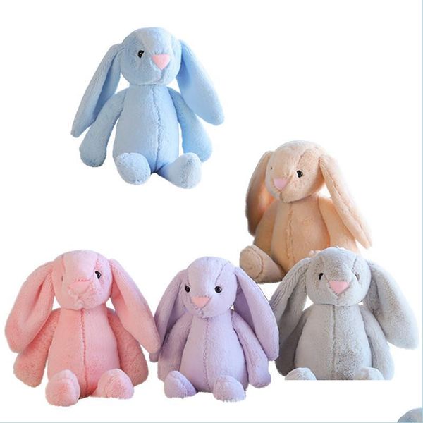 Other Festive Party Supplies 30Cm Easter Rabbit Toy Soft Plush Bunny Doll Long Ears Stuffed Rabbits Comfort Kids Slee Dolls Sofa B Dhc2o