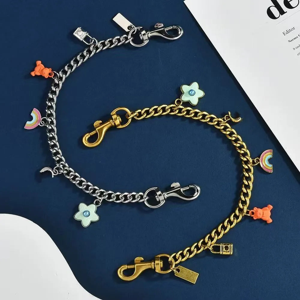 Bag Charm Resin Mouse Snail Pretzel metal Brass Key Chain Wallet Keychains Keyring Co ch Designer Keychain fashion women Bag Charms