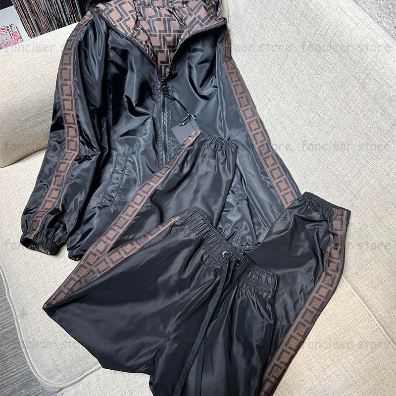 Women&#039;s Tracksuits Windproof Sports Suit Designer Casual Fashion Coats Spring Autumn Couple Clothing with Brand Letter SML