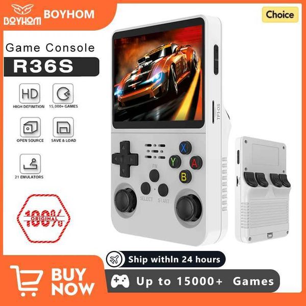 Open Source R36S Retro Handheld Video Game Console Linux System 3.5 Inch IPS Sn Portable Pocket Video Player 64GB 128G Games Z241230