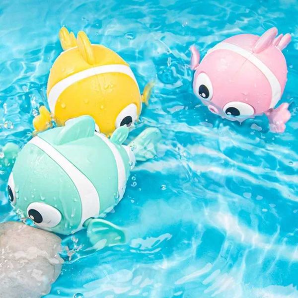Hot SellingBaby Bath Toys Brinquedos fofos de peixe cartoon animal flutuante de brinquedos de água de água Toys clássicos para crianças C250