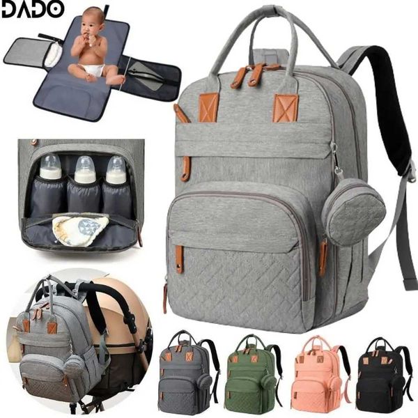 Diaper Bag Backpack Baby Essentials Travel Tote Multifunction Waterproof with Changing Station Pad Stroller Straps Big for MommyXJ250117