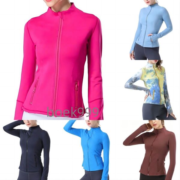 Yoga Jacket Outfit Women Workout Sports Coat Fitness Quick Dry Activewear Lady Top Solid Zip Up Sweatshirt fitness coat