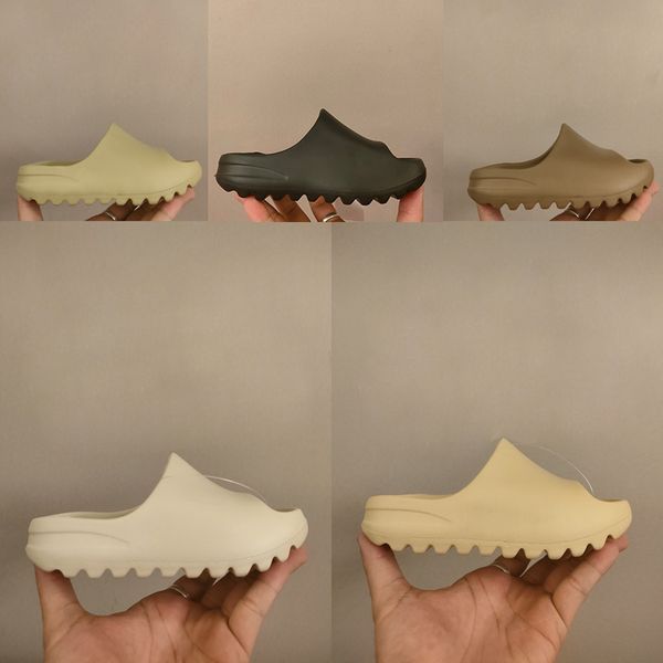 Designer Fashion EVA Kan Slides Toddlers Infants Kids Children Slide Sandals Slippers White Black Desert Sand Bone Resin Sandals