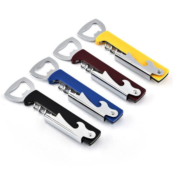 2 in 1 Multifunction Portable Beer Can Opener Wine Bottle Opener Restaurant Kitchen Tool Birthday Gift Party Supplies Lid Openers HW0143