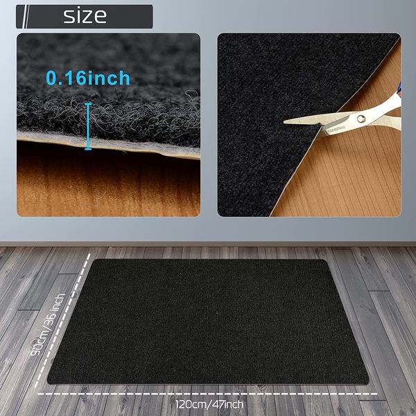 LZYoehin Office Home Desk Chair Mat Carpet Hardwood Floor Scratches Protector Carpets Living Room Area Rug for Bedroom