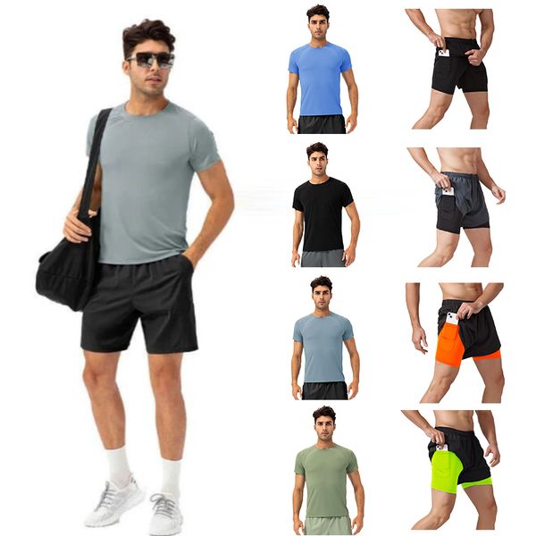 Men shorts Yoga Outfit Jogging Pants Running Shirts Compression sports tights Fitness Gym Soccer Man Jersey Sportswear Quick Dry Sport t- To