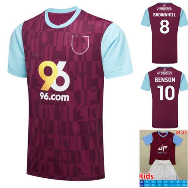 2024 2025 burnlese soccer jerseys 24 25 home SARMIENTO BROWNHILL football shirts RODRIGUEZ BENSON uniform ROBERTS REDMOND jersey camisa FOST