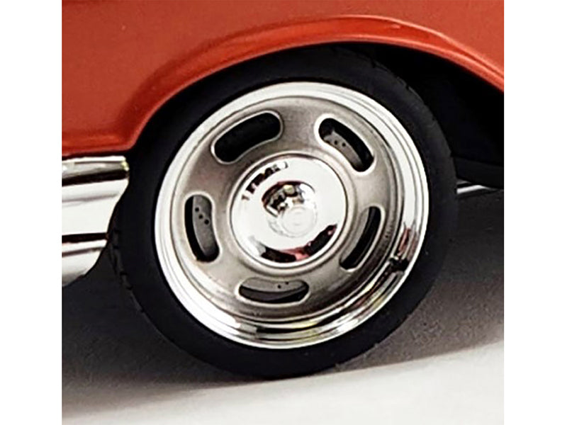 Chevy Rally Wheels and Tires Set of 4 pieces from "1957 Chevrolet 150 Custom Cruiser" for 1-18 Scale Models by ACME