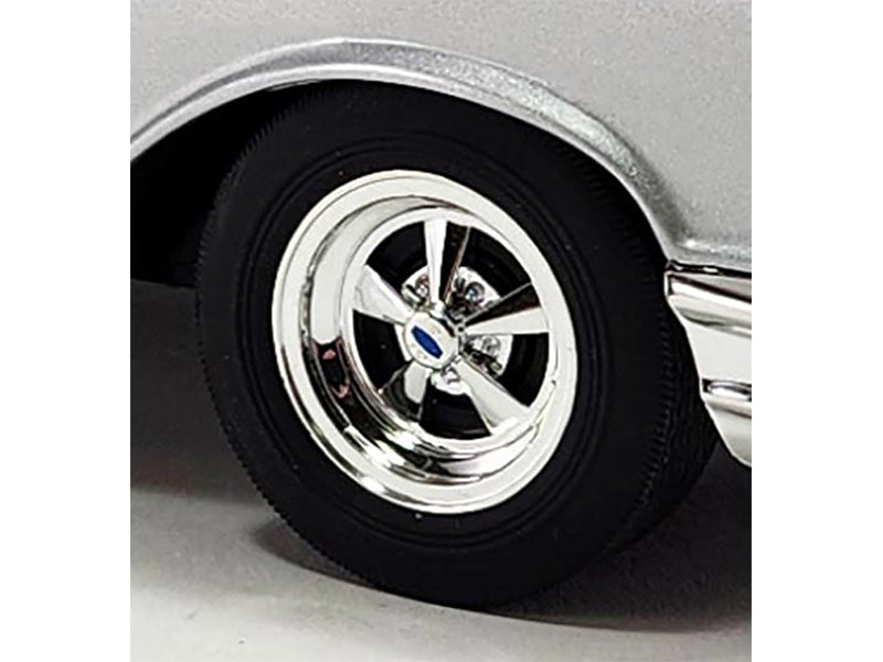 Chevy Rally Wheels and Tires Set of 4 pieces from "1957 Chevrolet 150 Street Strip" for 1-18 Scale Models by ACME