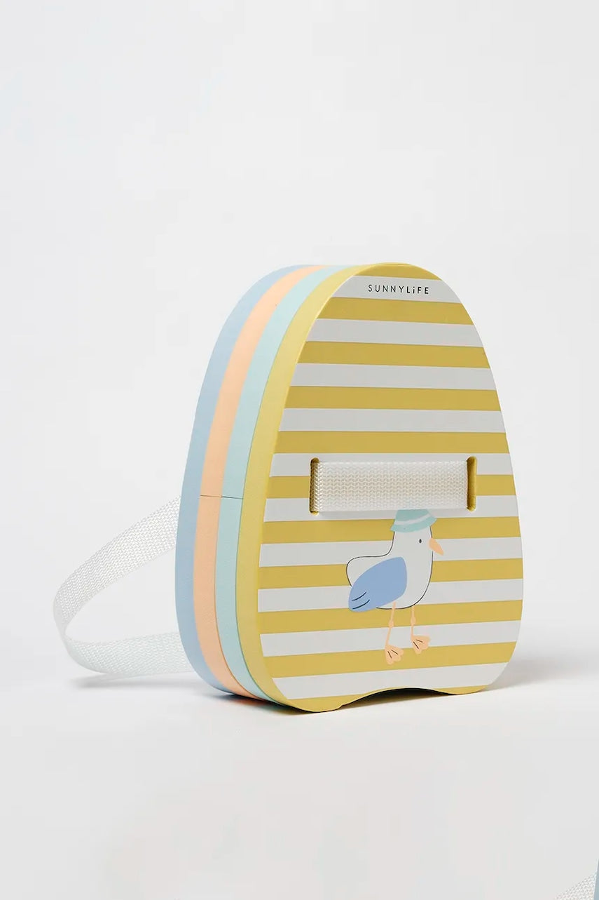 Otroška deska za učenje plavanja SunnyLife Sid the Seaguul rumena barva