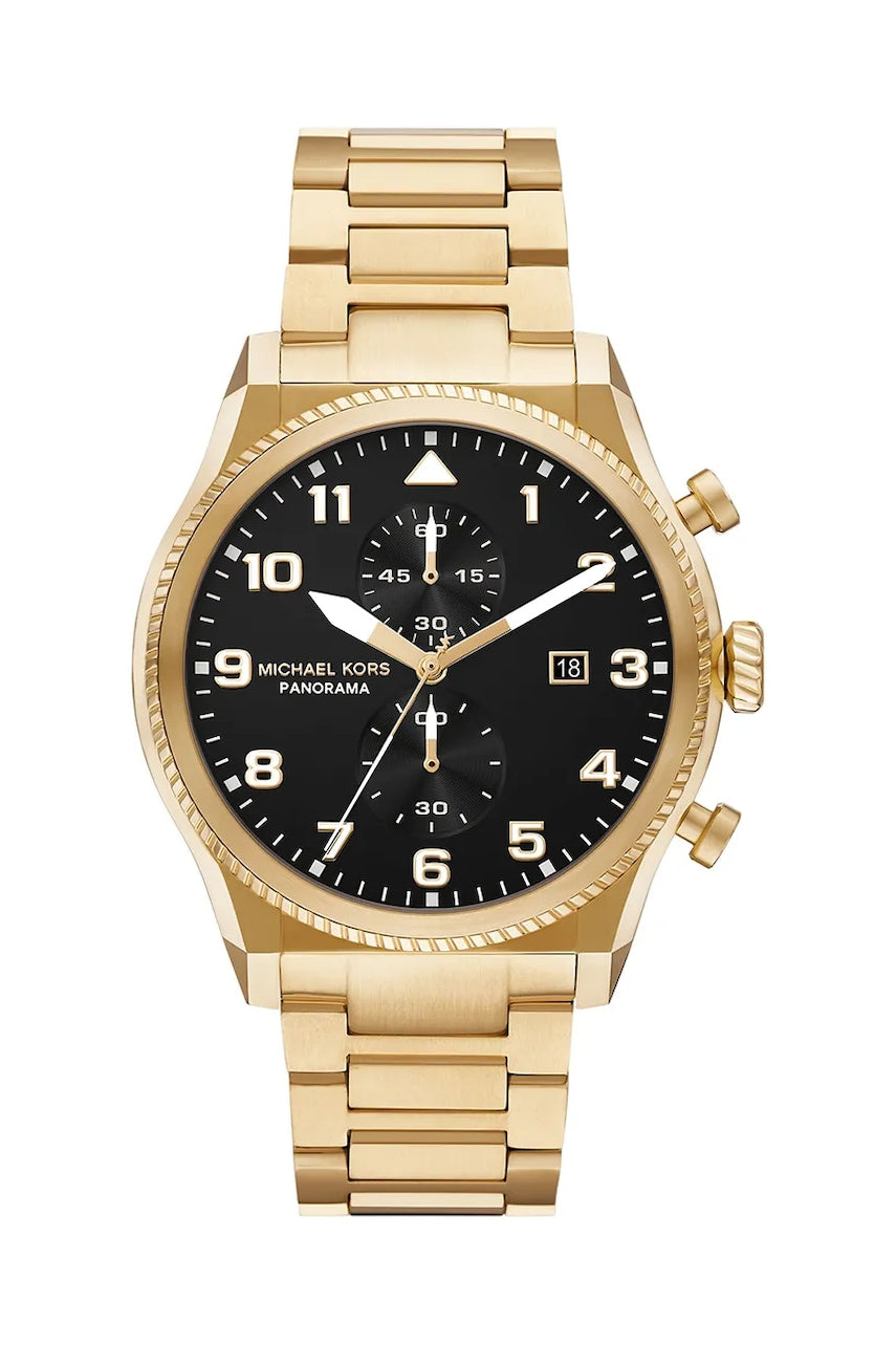 Sat Michael Kors PANORAMA za muškarce, boja: zlatna, MK9195