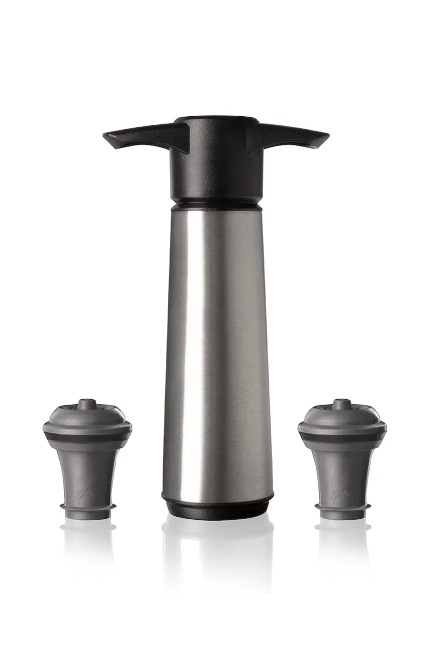 Vakuumska črpalka in zamašek Vacu Vin Wine Saver 8,5 x 22,3 x 4,3 cm 3-pack siva barva