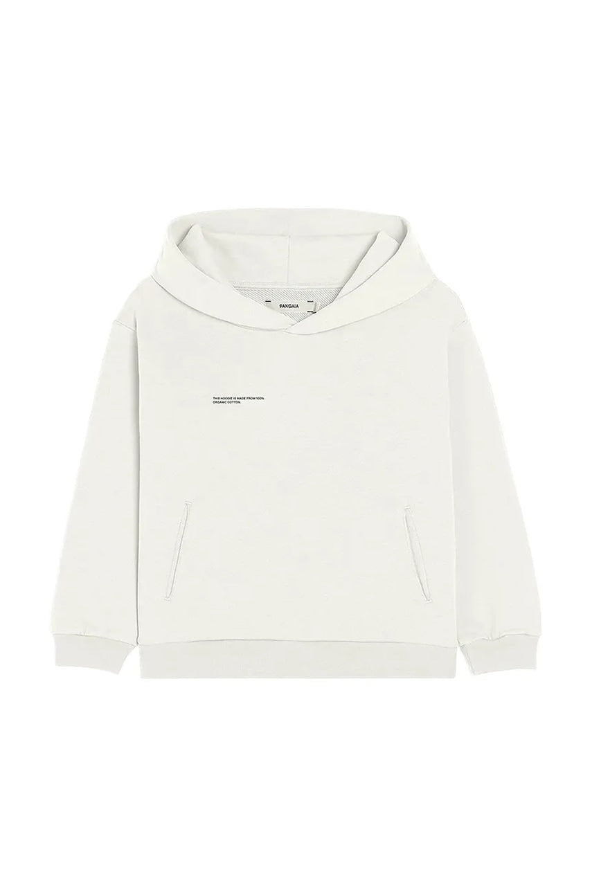 Pulover Pangaia KIDS' 365 MIDWEIGHT HOODIE bela barva, s kapuco, 10000428