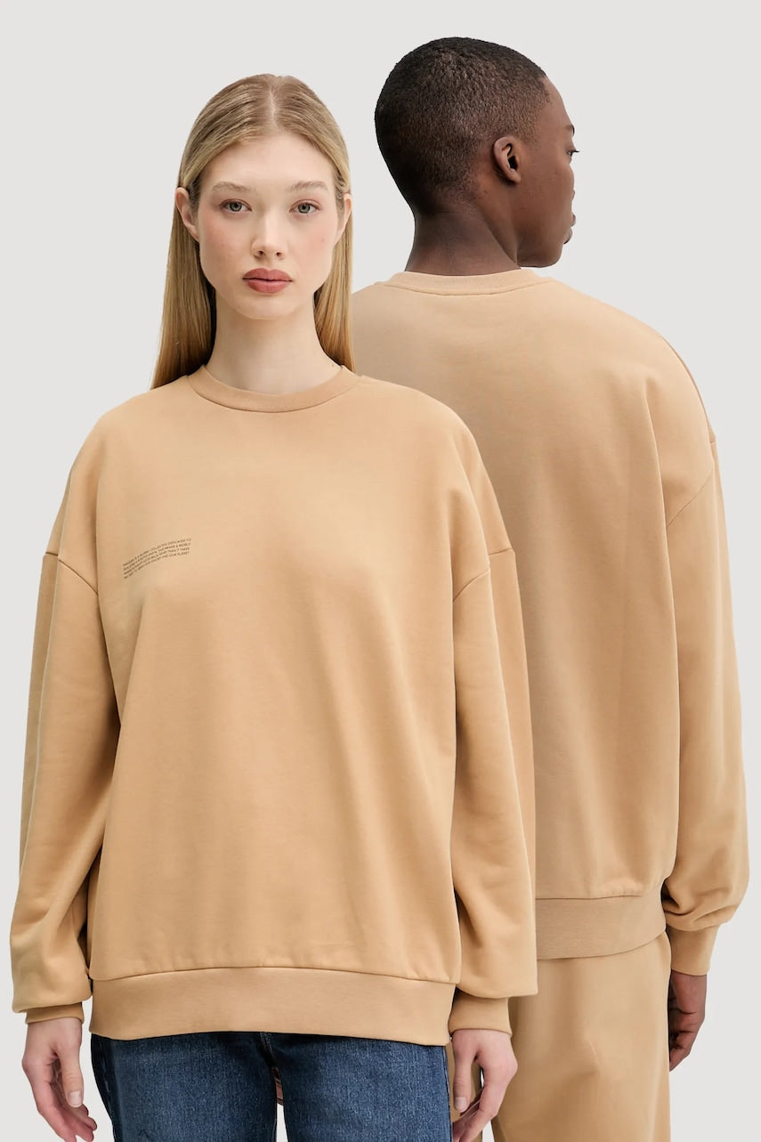 Bombažen pulover Pangaia črna barva, 10000183