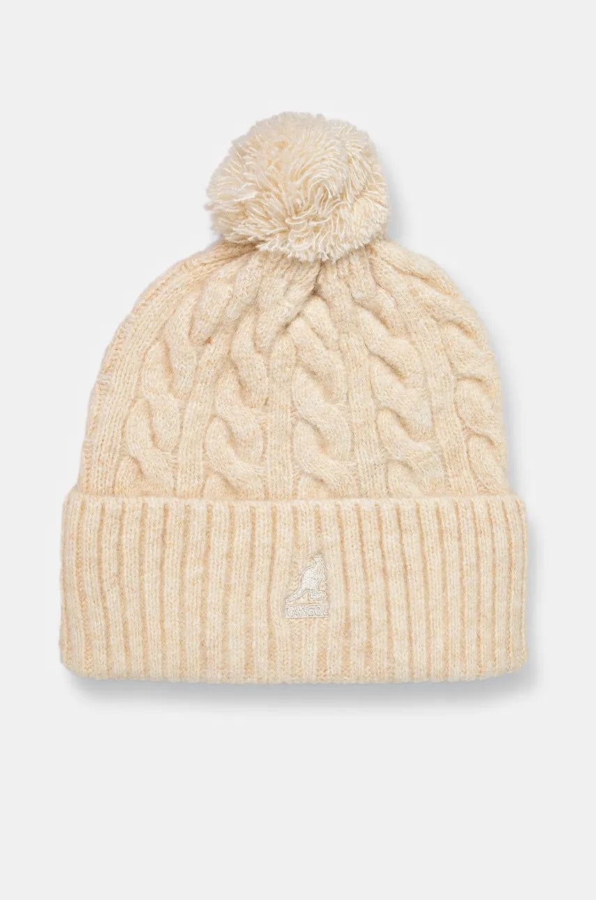 Kapa Kangol POMPOM boja: bež, od tanke pletenine, K4460SM.CH120