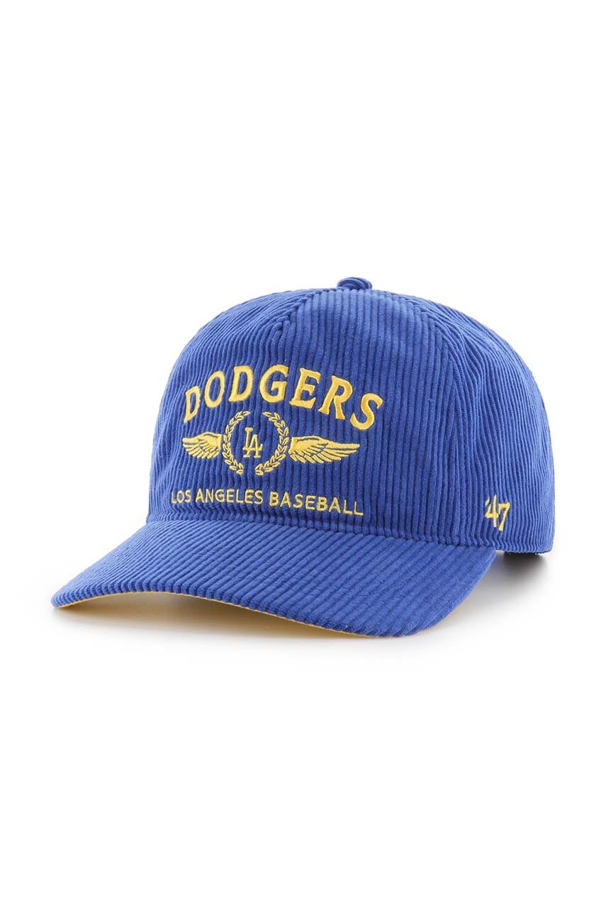 Baseball kapa iz rebrastega žameta 47 brand MLB Los Angeles Dodgers B-SKYLC12EWP-RY