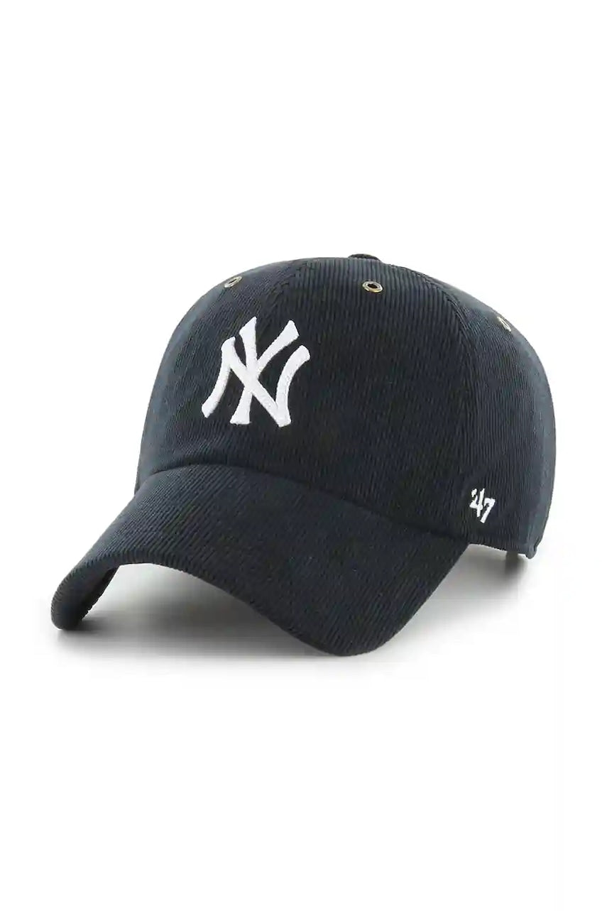 Baseball kapa iz rebrastega žameta 47 brand MLB New York Yankees črna barva, B-TCDCU17IWS-BK