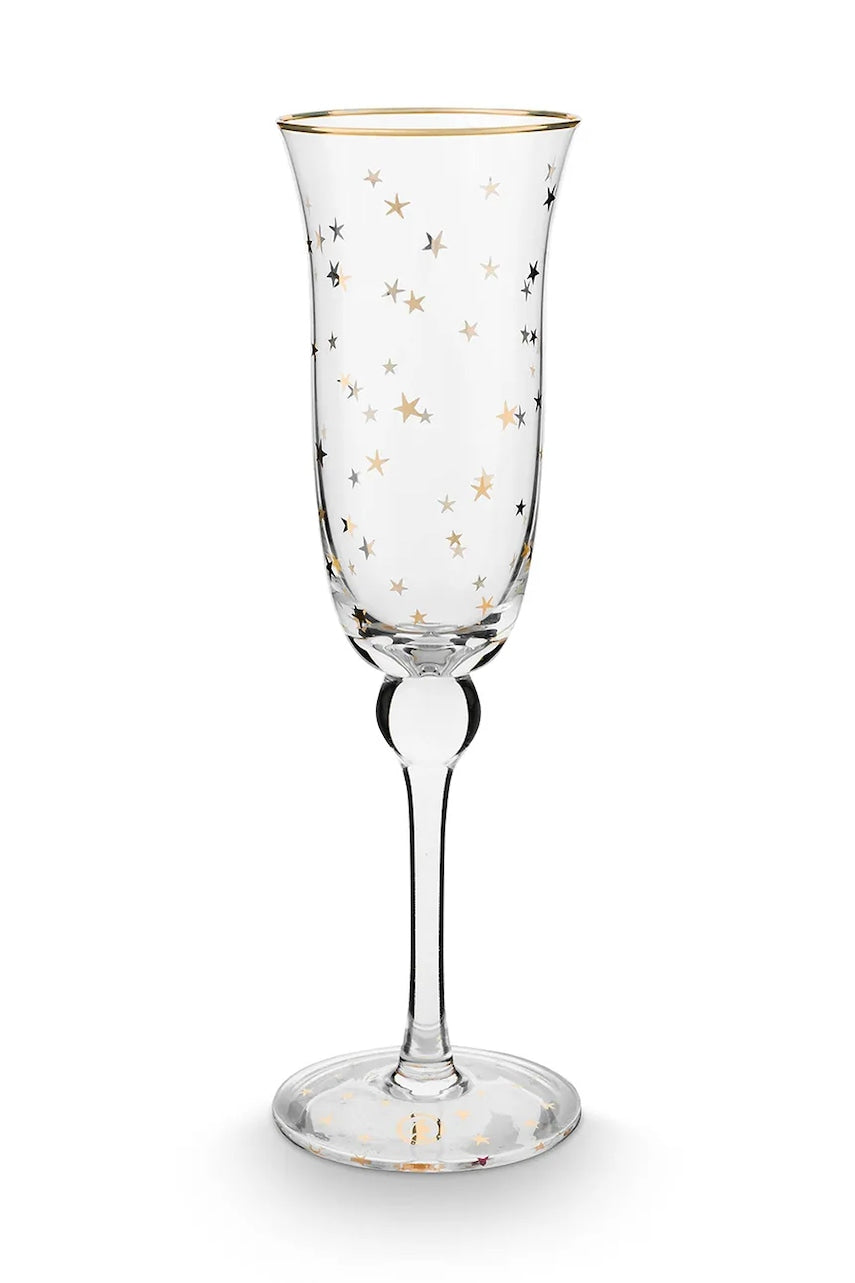 Set čaša za šampanjac Pip Studio Stars Gold 220 ml 6-pack