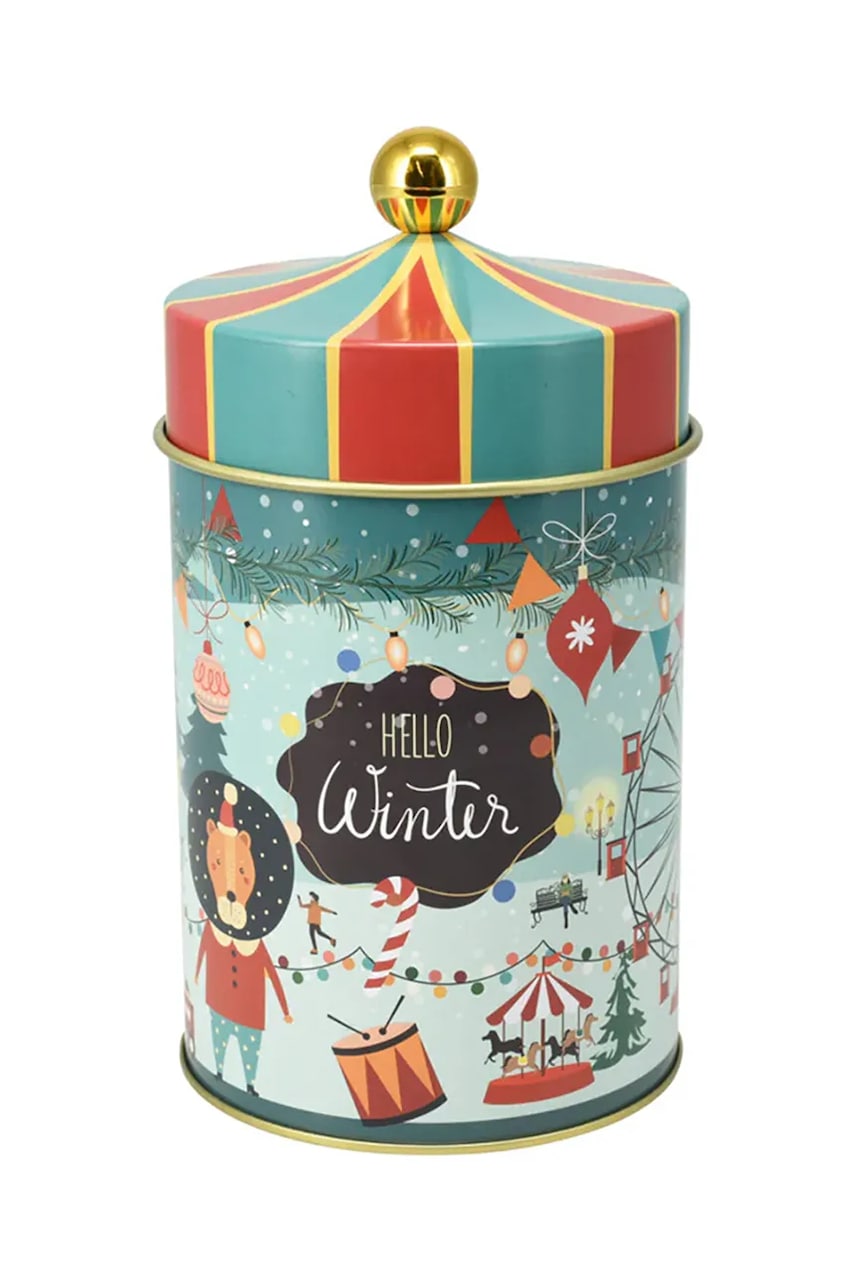 Posoda s pokrovom Affek Design 10 x 18 cm mornarsko modra barva