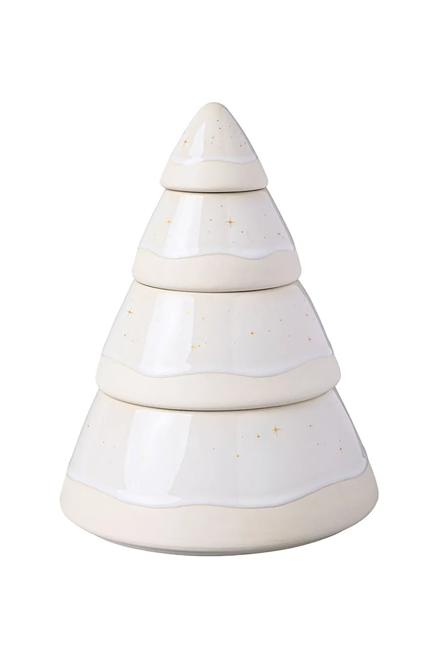 Posoda za shranjevanje Villeroy & Boch Winter Glow 17,9 x 22,4 cm bež barva