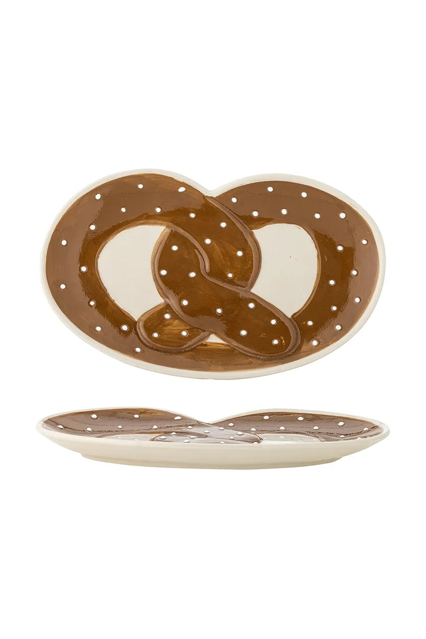 Servirni krožnik Bloomingville Treats 23,5 x 2,5 x 14 cm rjava barva