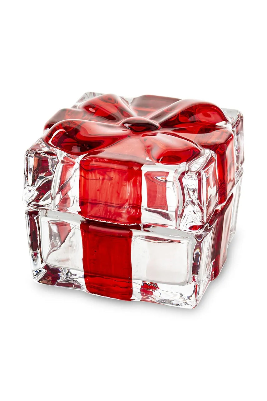 Posoda s pokrovom 5,5 x 7 x 7 cm rdeča barva