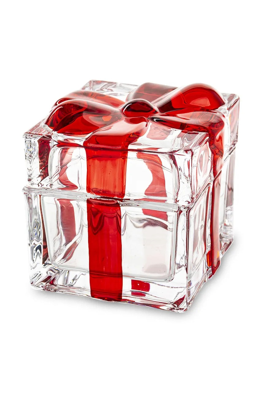 Posoda s pokrovom home & lifestyle 8 x 8,5 x 8,5 cm rdeča barva